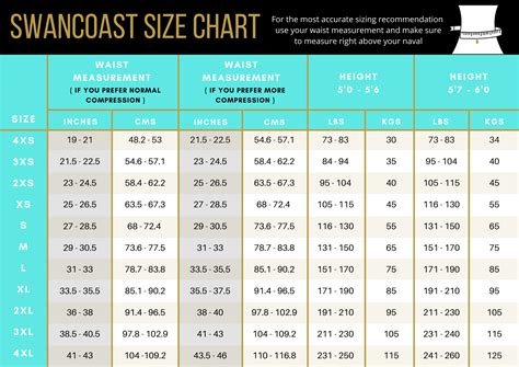 Swancoast Size Chart And Guideline