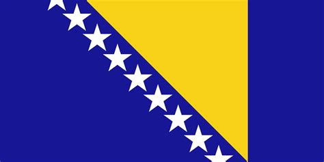 Le nord, où se trouve sarajevo, a un climat nettement continental. Drapeau de la Bosnie-Herzégovine