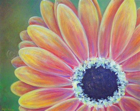 Gerber Daisy Painting By Angela Anderson Artwork By Angela Anderson