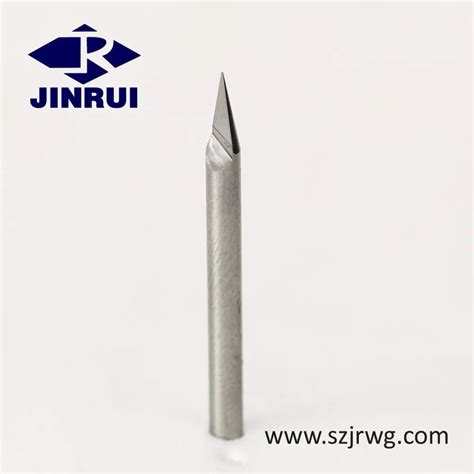 V Shape Carbide Engraving Tools Milling Cutters Flat Bottom Cutting