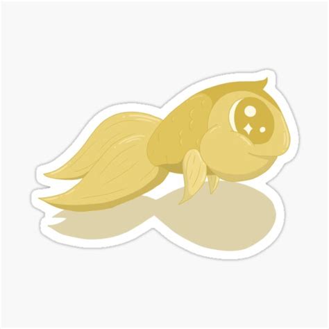 Cartoon Fish Kitsunes Cutie Pie Animal Series Goldie Sticker For