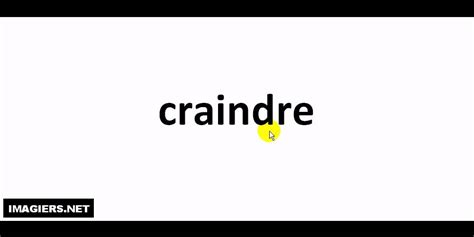 French Pronunciation Craindre Youtube