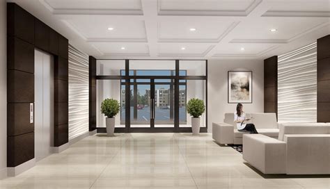 Condo Interior Design Lobby Interior White Interior Design Apartment