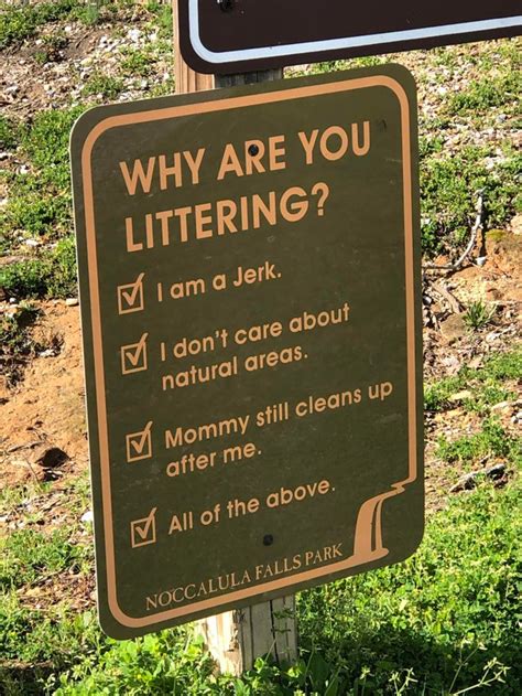 This Passive Aggressive Anti Littering Sign At My Local Park Would Be