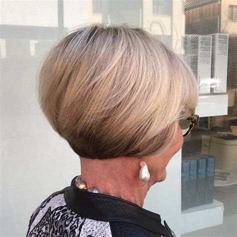 short stacked bob over 60 cool hairstyles hair styles short stacked bob haircuts