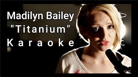 Titanium Madilyn Bailey Lyrics Video Instrumental Karaoke No Vocal