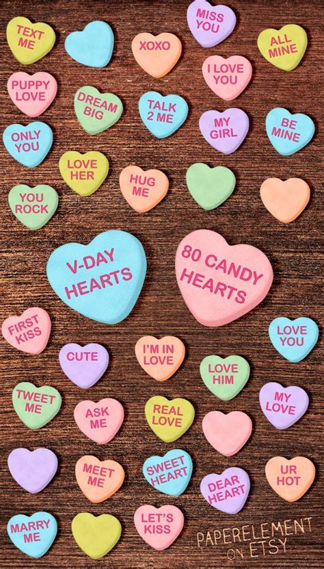 29 Candy Heart Clipart Free In 2021