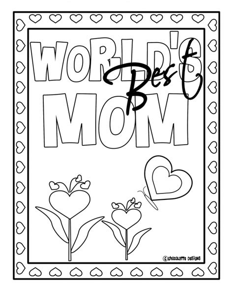 Customize with messages for mom. Printable Mothers Day Cards To Color - Coloring Home