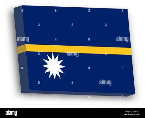 3d Vector Flag Of Nauru Stock Vector Image And Art Alamy