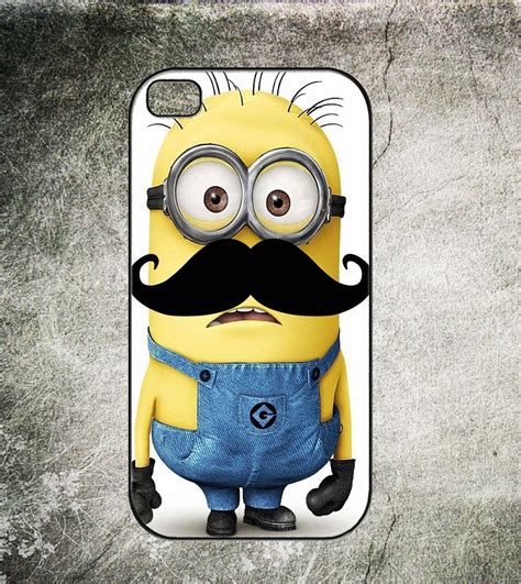 Despicable Me 2 Mustache Minion Iphone 4 Case Cute Cases Iphone 4