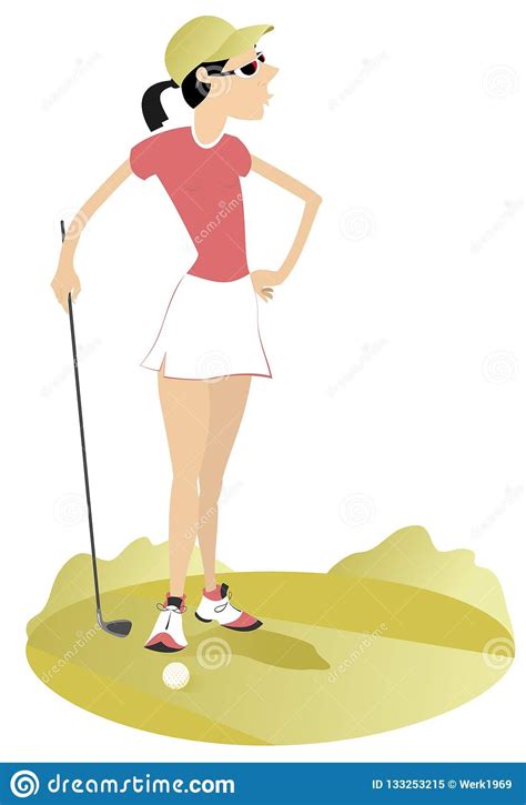 Download 301 Cartoon Woman Golfer Stock Illustrations Vectors