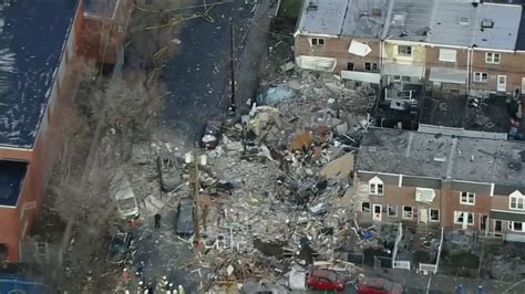 Suspected gas explosion in Philadelphia levels 2 homes, damages others