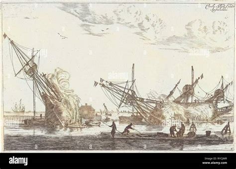 Waterproofing Of The Hulls Of Three Flute Ships Reinier Nooms 1650