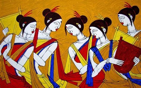tribal dance by jiaur rahman no 59870 indian contemporary art art