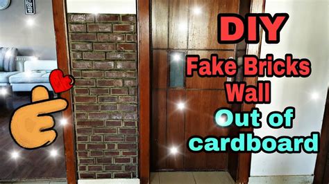 Then i glued the tiles on the wall using tiling adhesive. DIY Room Decor idea/Fake Bricks Wall Out of Cardboard ...