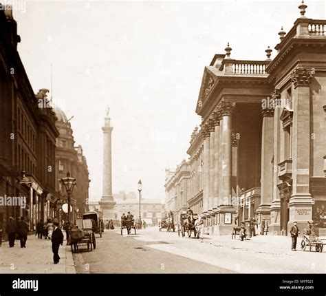 Grey Street Newcastle Upon Tyne Victorian Period Stock Photo Alamy