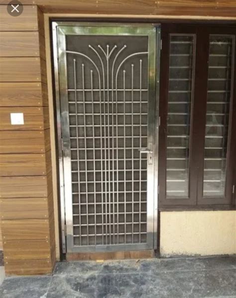 Metal Hinged Stainless Steel Safetysecurity Doors For Residential Rs