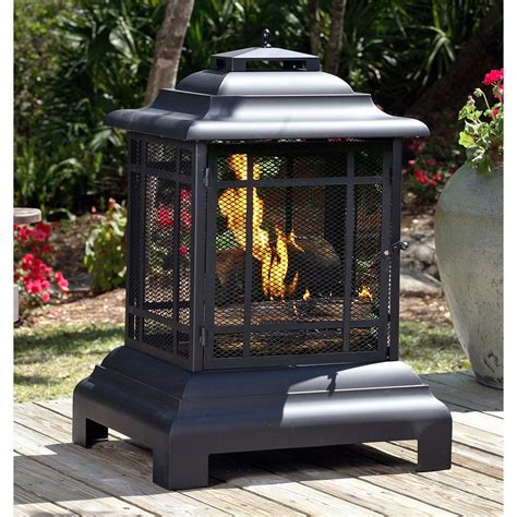 , based on 98 reviews. Fire Sense Rectangle Pagoda Patio Fireplace - 177187, Fire ...