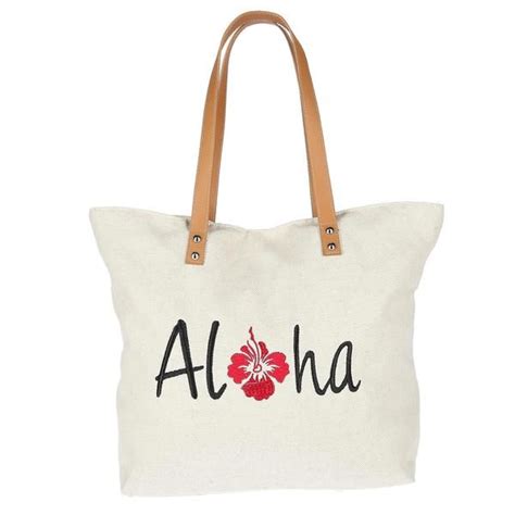 This Aloha Canvas Tote Bag Is The Perfect Take Along To The Beach It