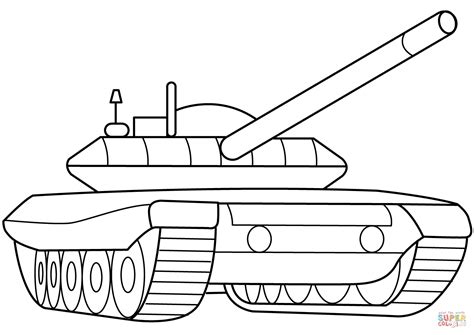 Printable Coloring Pages Army Tanks