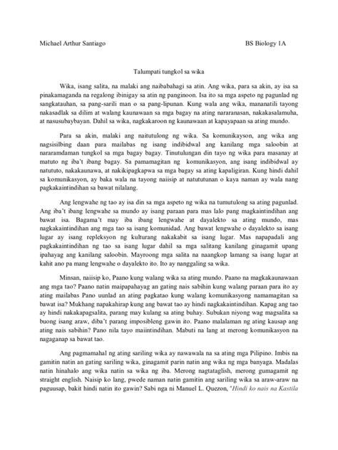 halimbawa ng maikling talumpati  philippin news collections