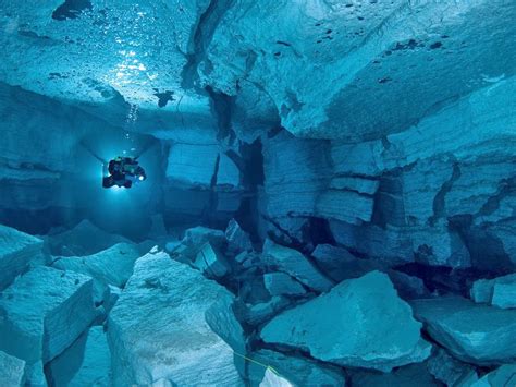 Largest Underwater Gypsum Cave Orda Cave Russia