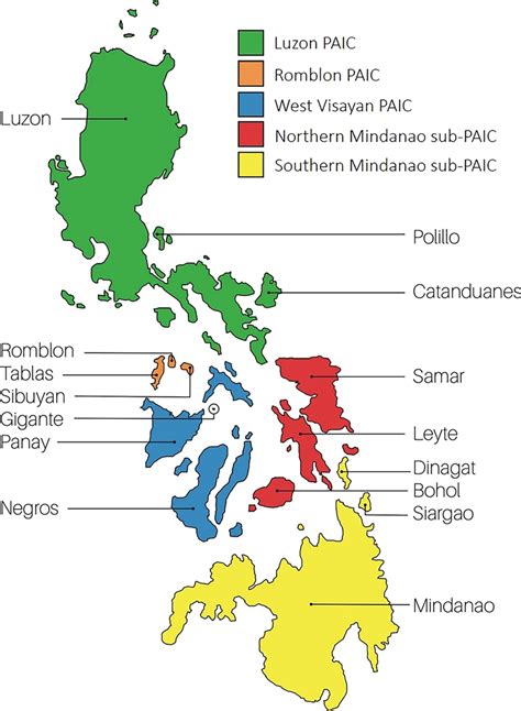 Map Of The Philippines With Pleistocene Aggregate Island Complex