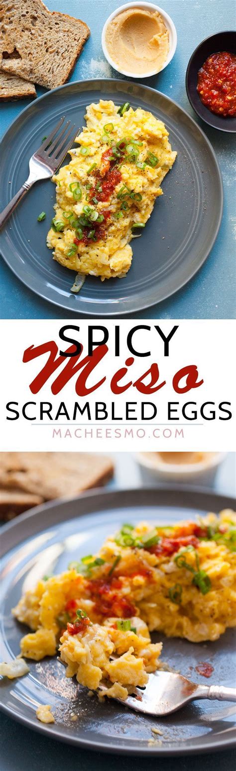 Spicy Miso Scrambled Eggs Fluffy Eggs With Nice Savory Notes Folded In