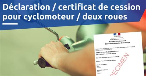 Certificat De Cession Scooter 50cc Cyclomoteur 2 Roues PDF