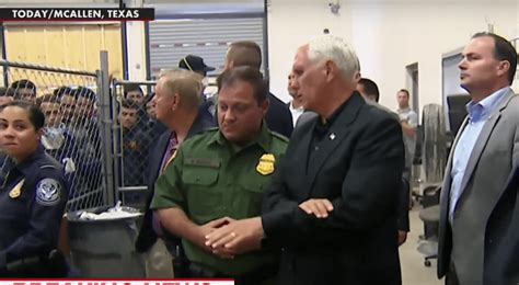 Pence Visits Overcrowded Texas Detention Facility Blames Democrats