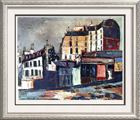 Maurice Utrillo Rue Ravigan C1911 Fine Art Print From Museum Artist