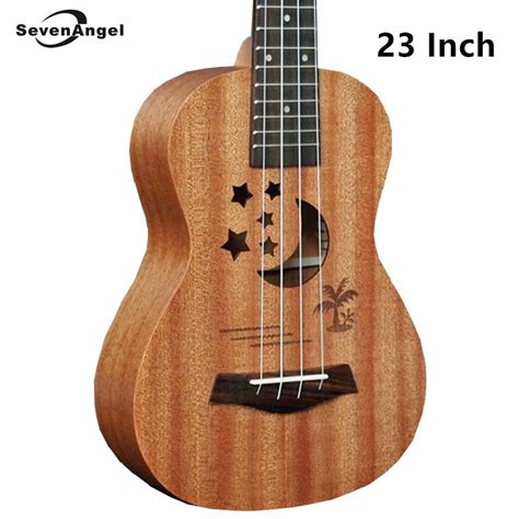 Sevenangel Acoustic Electric Ukulele 23 Inch Hawaiian Mini Guitar 4