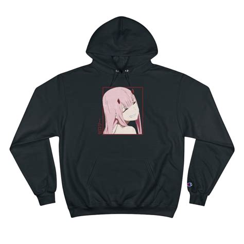 Zero Two Champion Hoodie Anime Esthétique Anime Cadeau Etsy