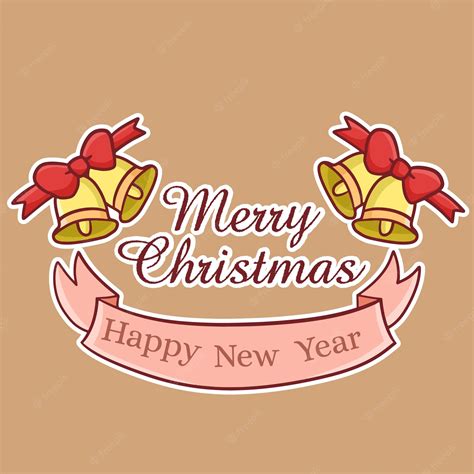 Feliz Navidad Año Nuevo Dibujos Animados Chibi Veator 31 Vector Premium