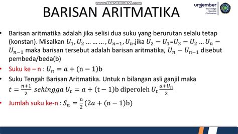 Contoh Soal Barisan Aritmatika Geometri Bank Soal Un Sma Riset