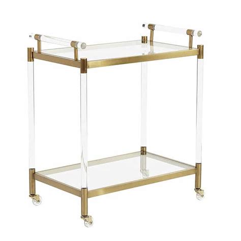 Must Have Gold And Acrylic Bar Carts You Need To Buy Right Now