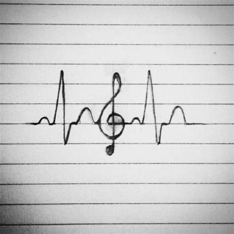 Vector image music notes and heartbeat. Trending | Tumblr