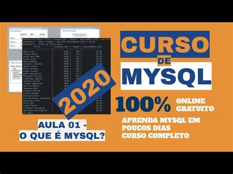 Mysql O Que O Mysql Curso De Mysql Youtube