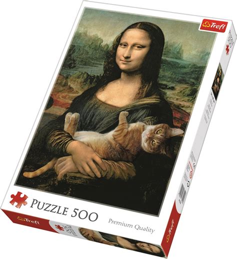 Trefl Puzzle Mona Lisa S Kočkou 500 Dílků Puzzle Puzzlecz