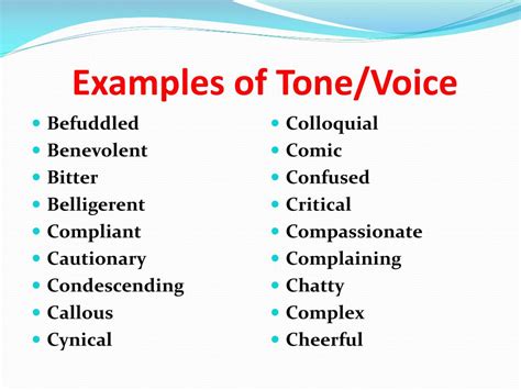 Tone Of Voice Template