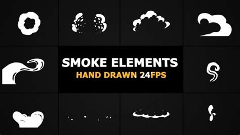 In this drawing tutorial you will learn to draw smoke for comics. 2D FX Smoke Elements 24 Fps | Cartoon clouds, Cartoon ...