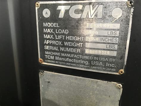 6000 Pound Forklift Model Fhg36n9t Dogface Heavy Equipment Sales