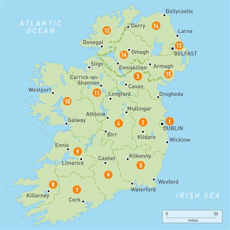 Ireland Map Ireland Regions Rough Guides Rough Guides