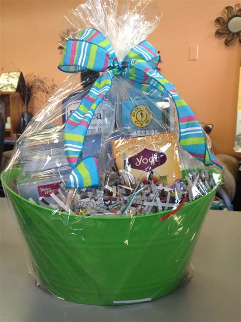 Best holiday gift baskets for men & women. Relaxation gift basket for health fair! The basket is ...
