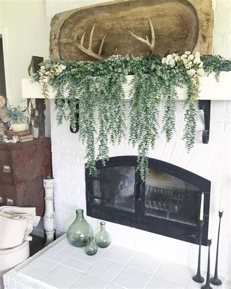 20 Fireplace Mantel Decor Greenery