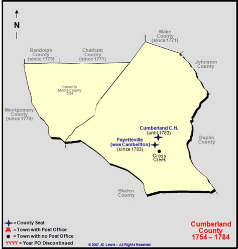Cumberland County Nc 1754 To 1784
