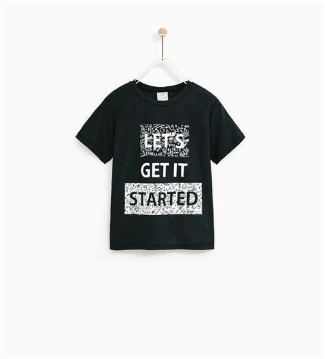 Image 1 Of Printed T Shirt From Zara Boys T Shirts T Shirt Kids