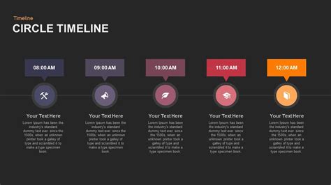 Circle Timeline Powerpoint Template And Keynote Slide