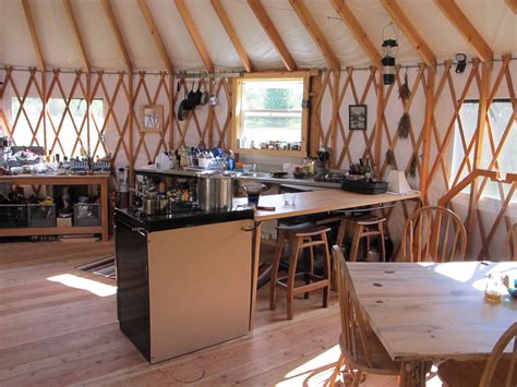 Nice Kitchen Area In A 27 Shelter Designs Yurt