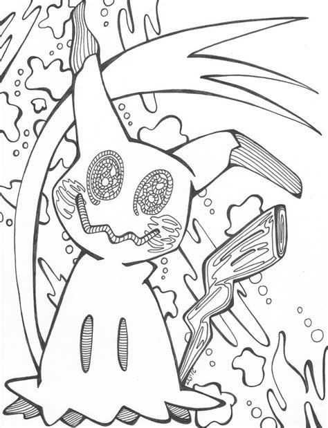 Mimikyu 1 Coloring Page Free Printable Coloring Pages For Kids